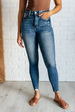 Load image into Gallery viewer, Alba High Rise Control Top Distressed Hem Skinny Jeans Ave Shops

